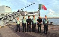 183428644_20241207 165210, Hermandad de Veteranos Legionarios, Presidente de UNUCI y Dlgdo de RAGCE,  junto al Buque, Comandante Borsini.jpg